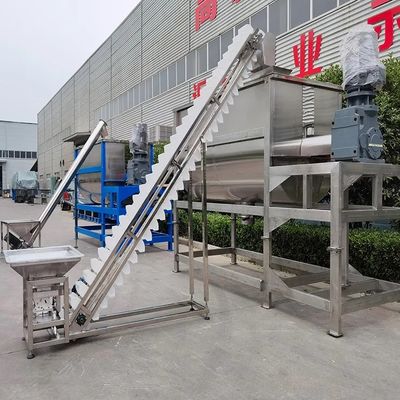 WLDH অনুভূমিক রিবন ব্লেন্ডার মিক্সার 250L-10000L ডাবল হেলিক্স রিবন ব্লেন্ডার
